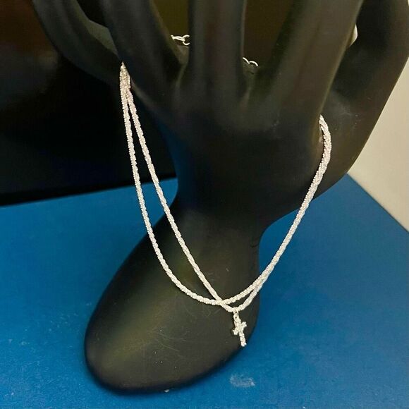 BCF Dainty 2 Strand SilverAnklet or Bracelet